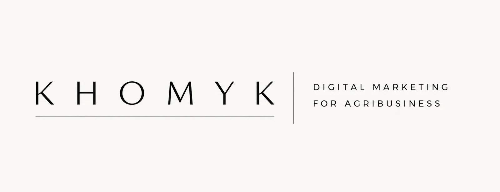 KHOMYK — Digital marketing for agribusiness
